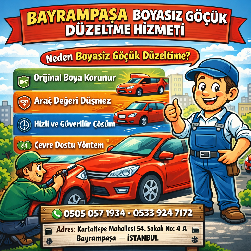 bayrampaşa boyasız göçük düzeltme