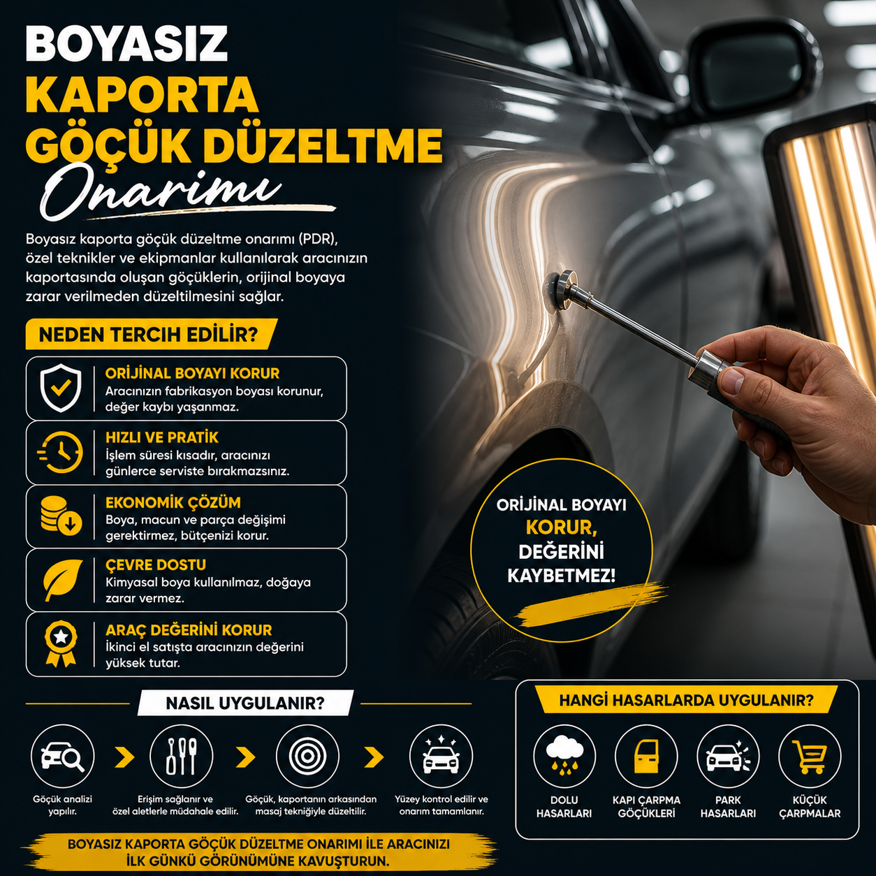 Kaporta Göçük Düzeltme Onarımı