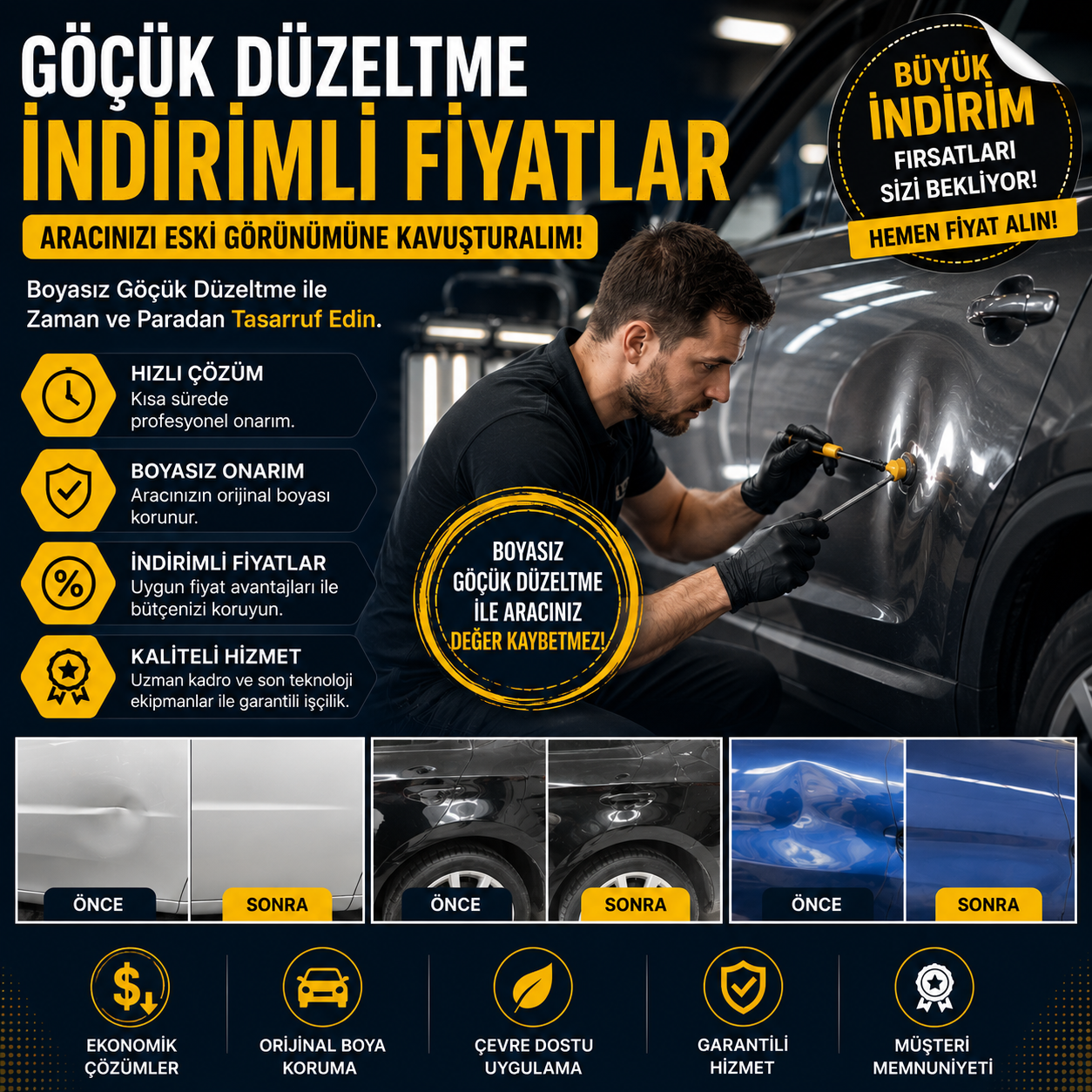 Göçük Düzeltme İndirimli Fiyatlar
