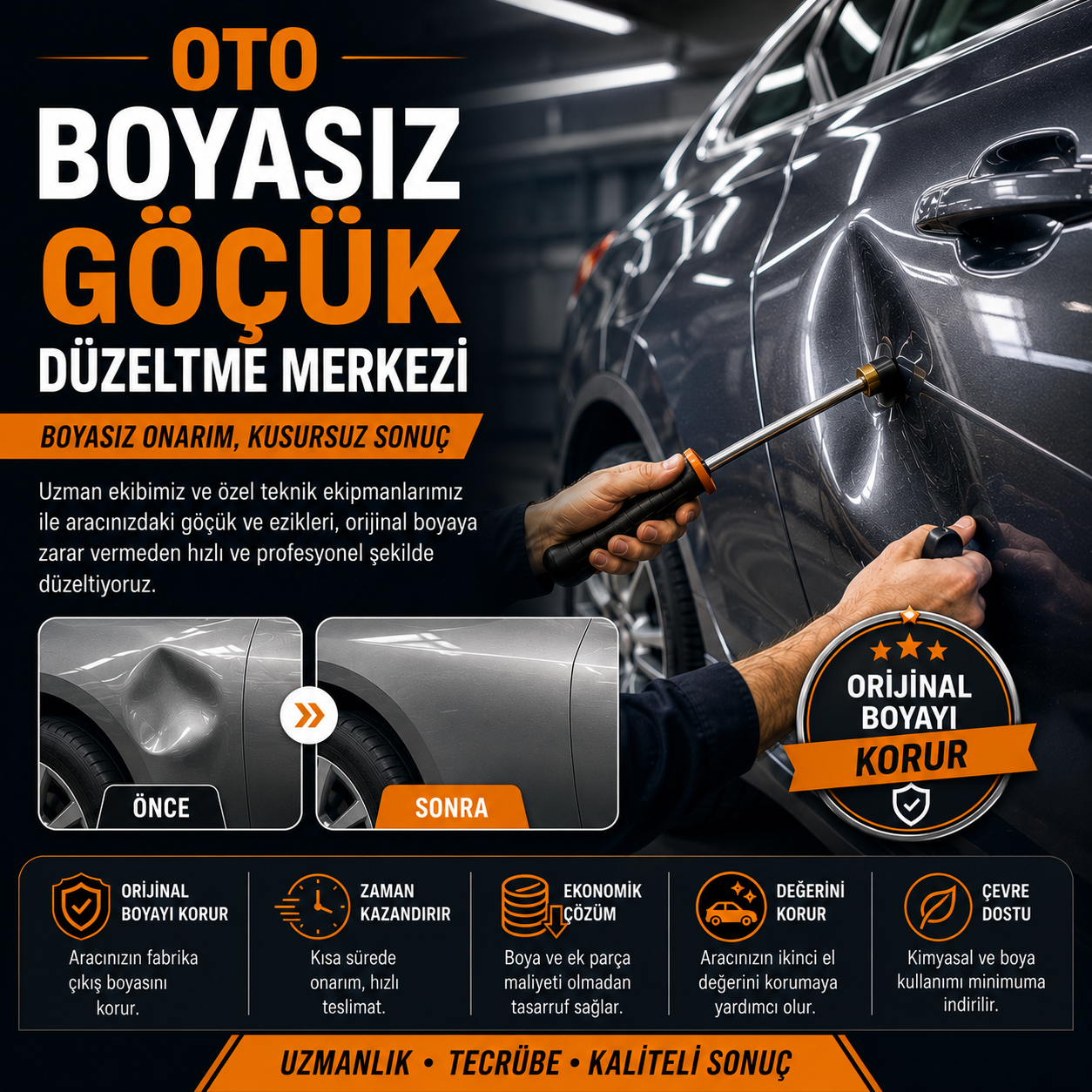Oto Boyasız Göçük Düzeltme Merkezi